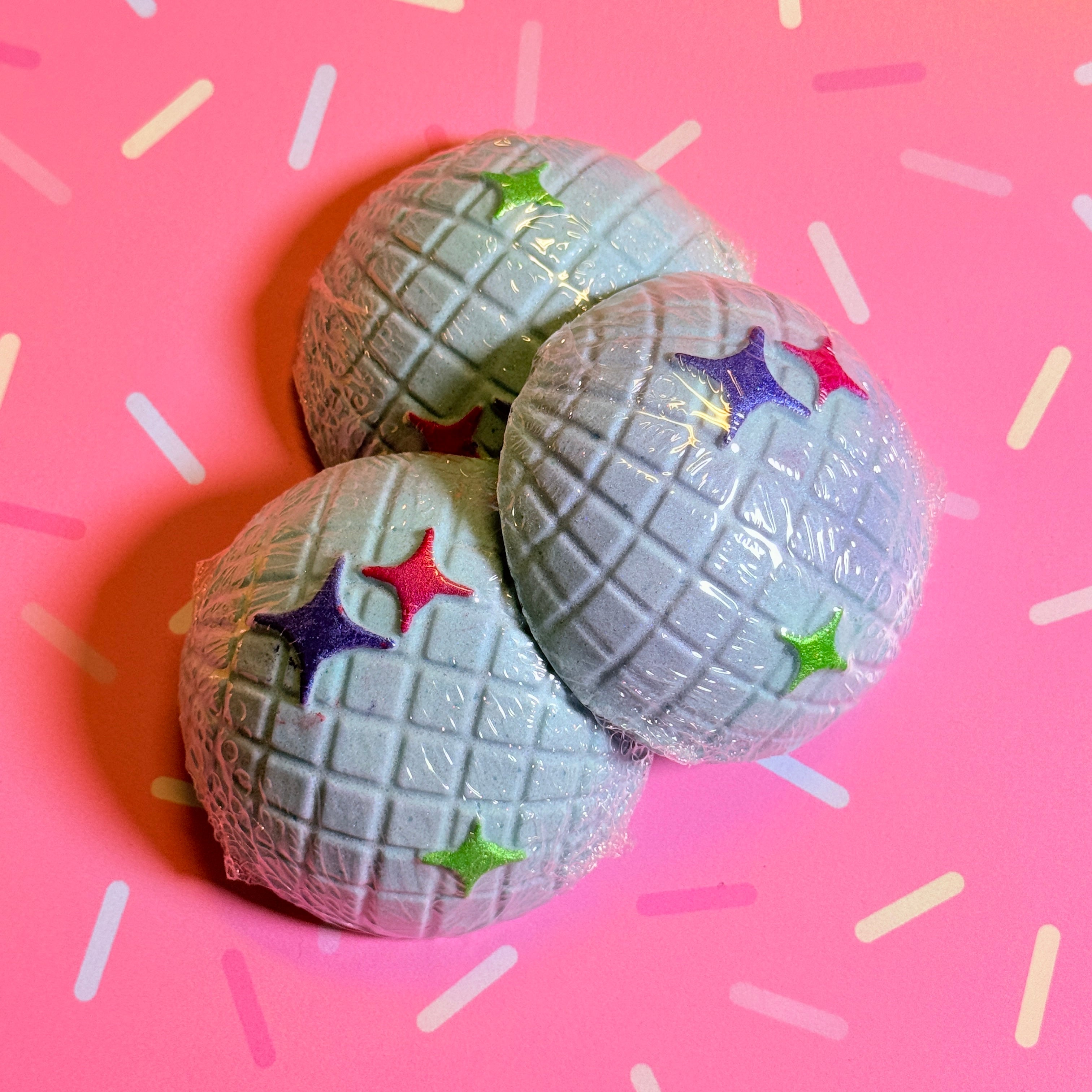 Disco Ball- Rainbow Sherbet - Bath Bomb