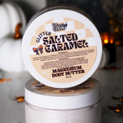 Whipped Magnesium Body Butter- Salted Caramel -Shimmery!