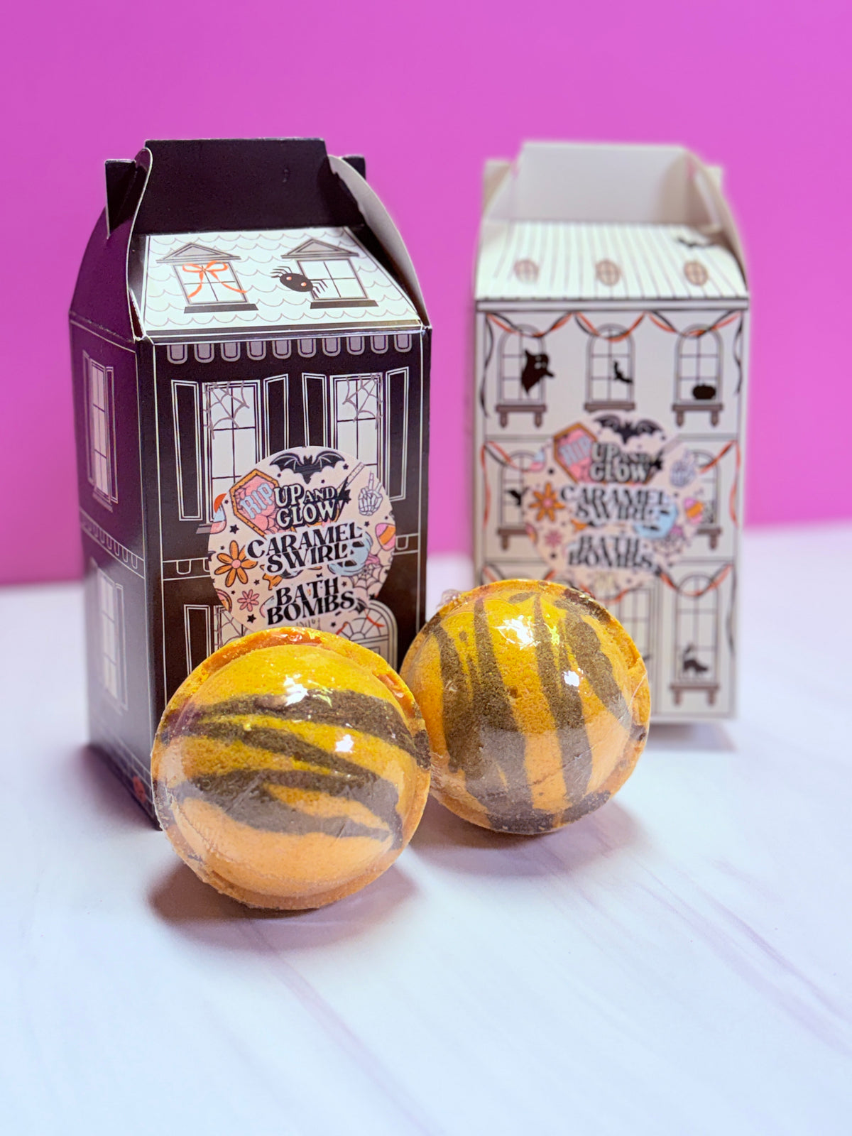 Caramel Swirl Bath Bombs