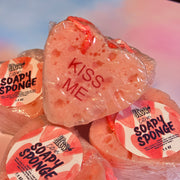 Citrus Detergent Free Soapy Sponge- conversation heart