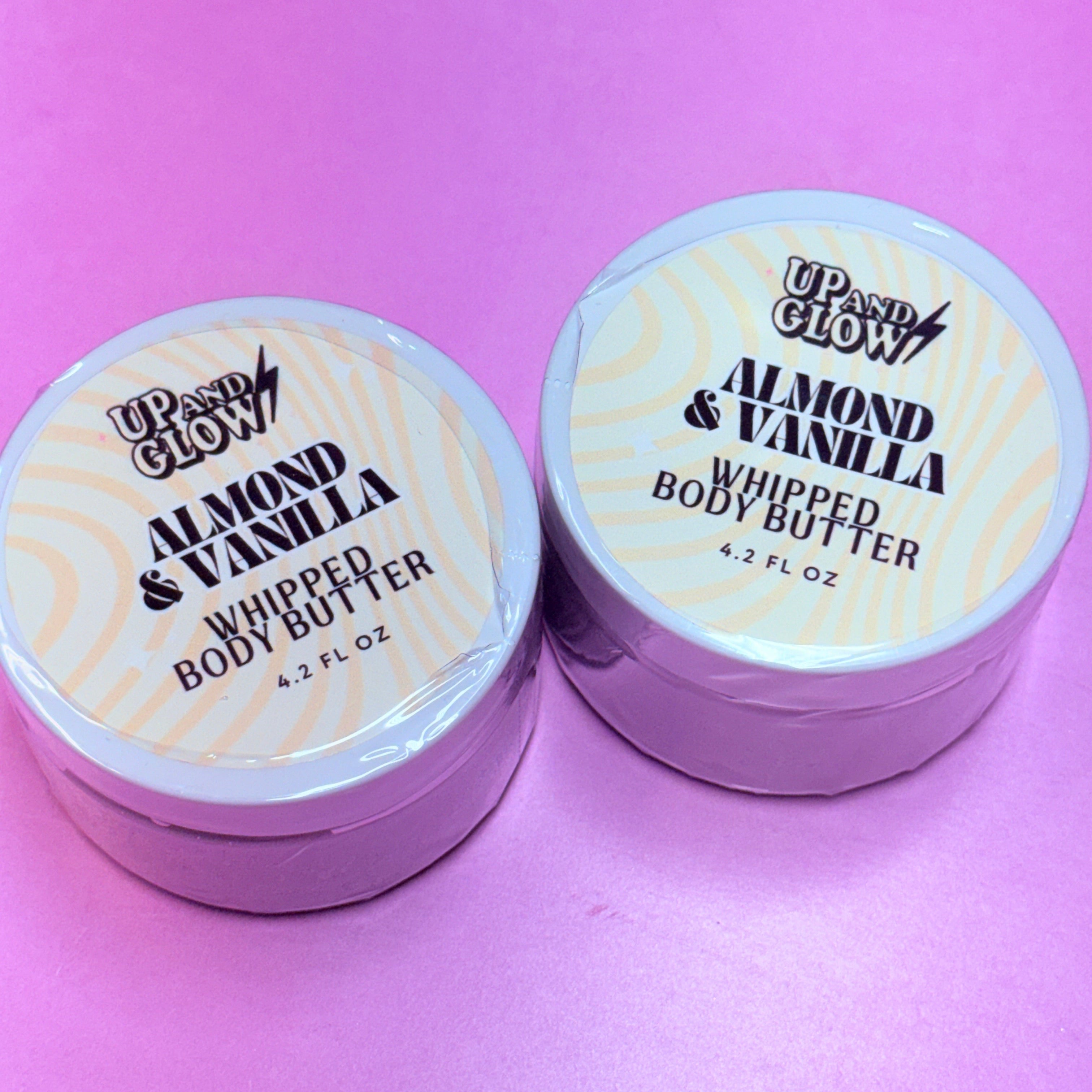 almond and vanilla whipped rice ceramide body butter. the best hydration