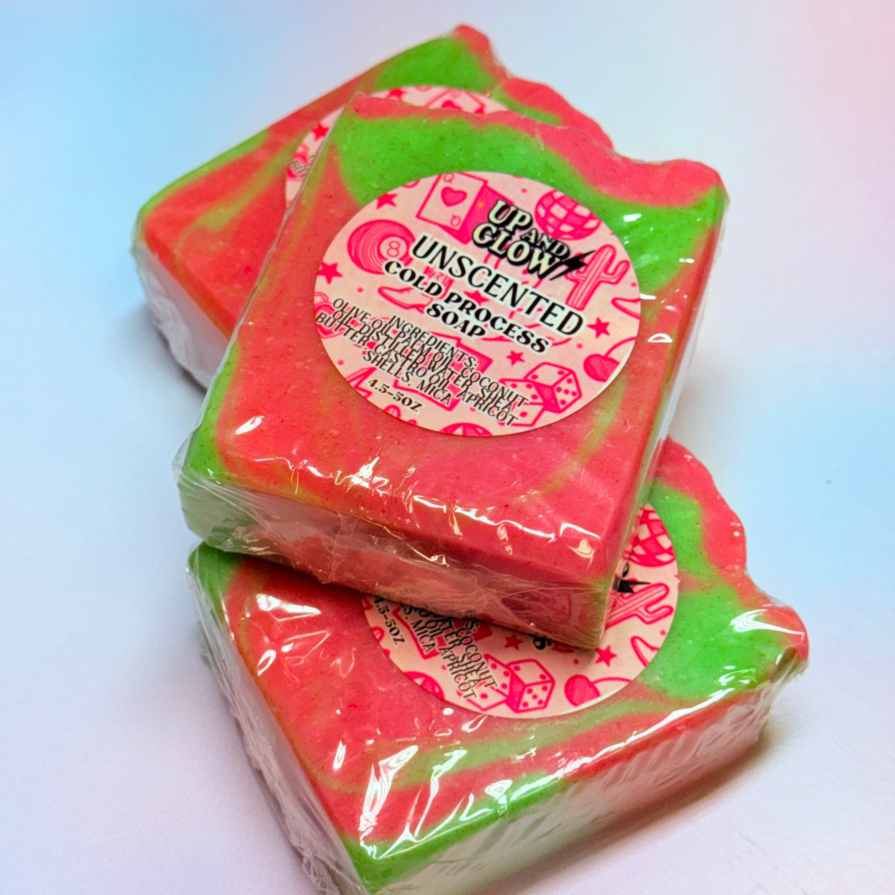 Unscented Apricot Exfoliating Cold Process Soap