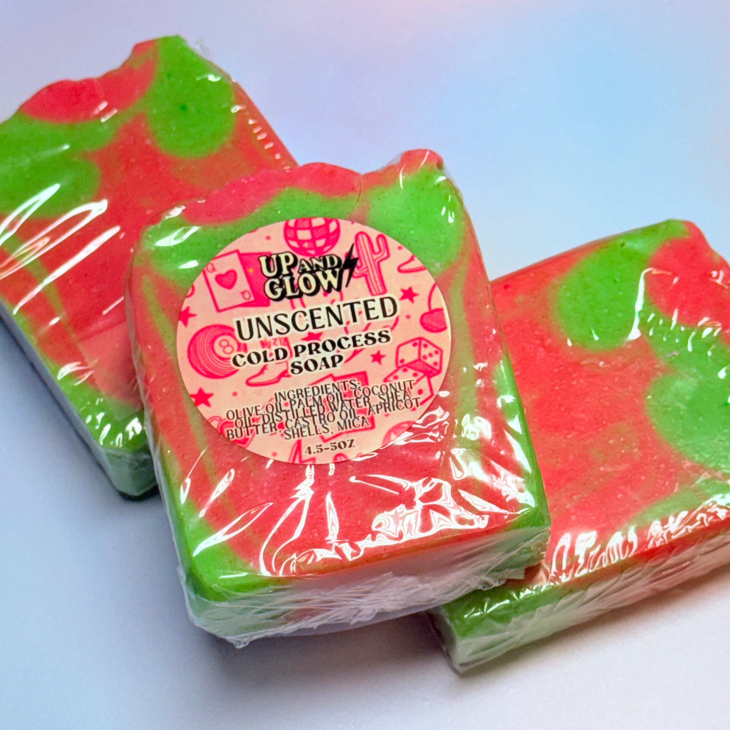 Unscented Apricot Exfoliating Cold Process Soap