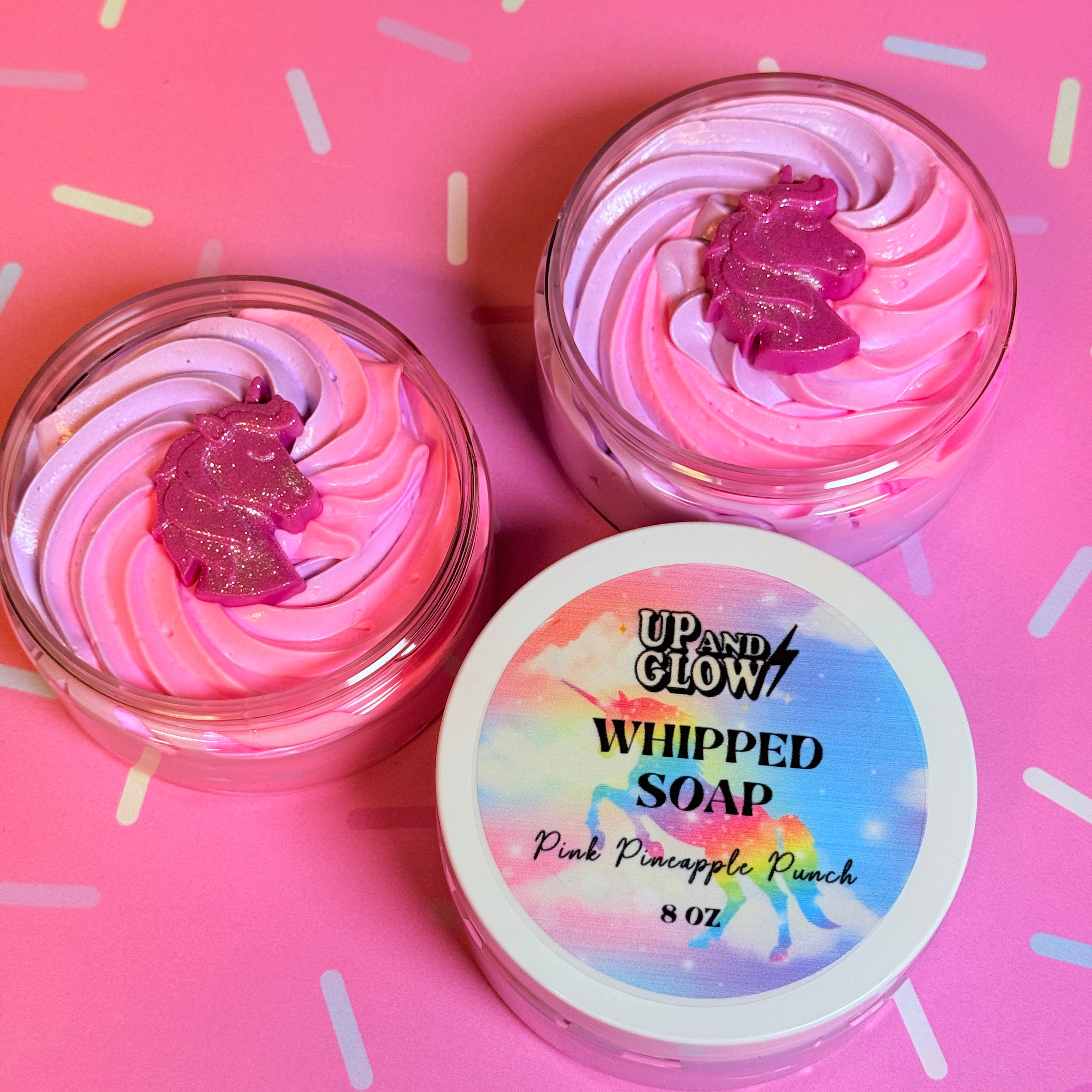 Unicorn- Pink Pineapple Punch- Whipped Soap