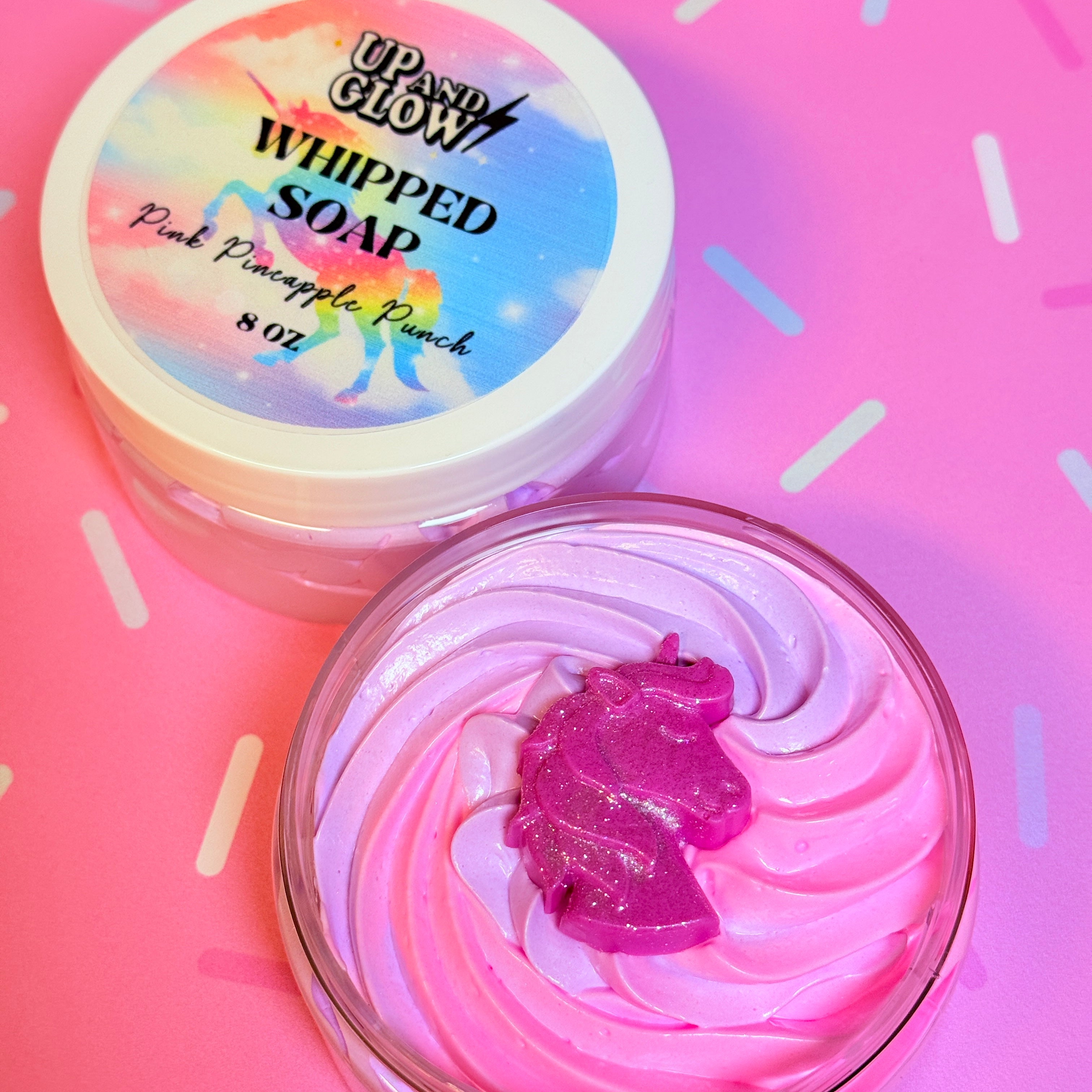 Unicorn- Pink Pineapple Punch- Whipped Soap