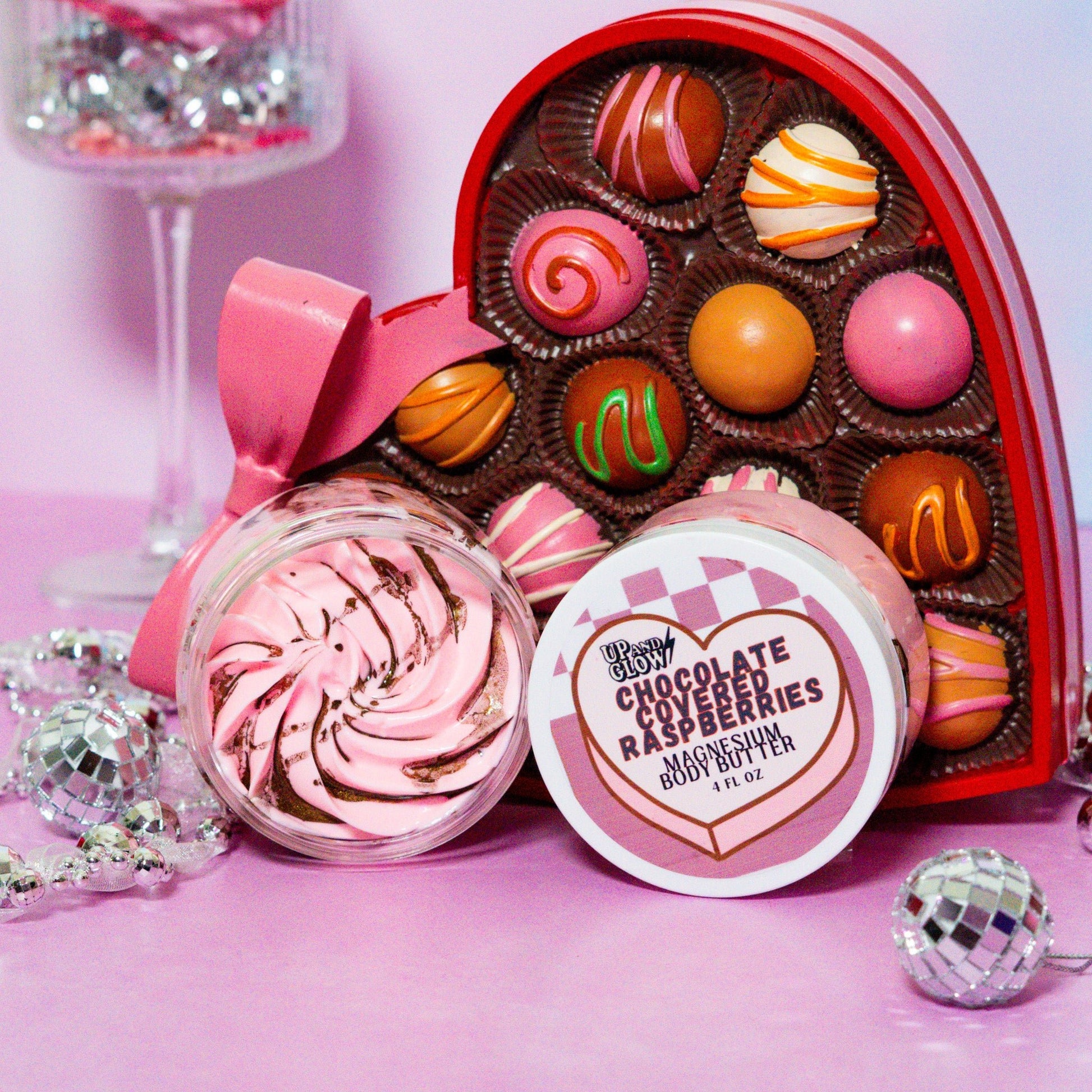 Chocolate Covered Raspberries - Magnesium Body Butter - Up & Glowmagnesium body butter