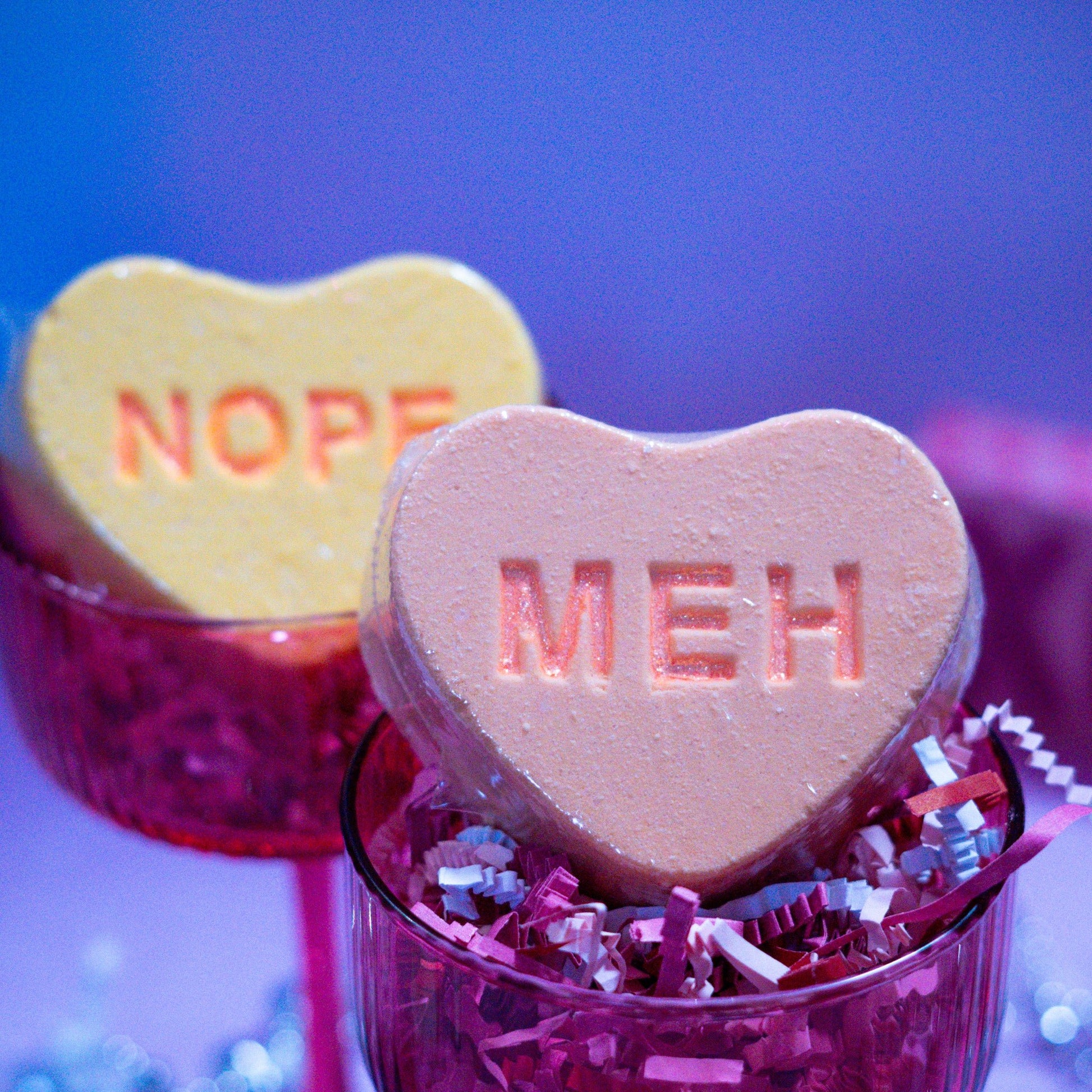 Conversation Hearts Bath Bomb - Up & GlowBath Bomb