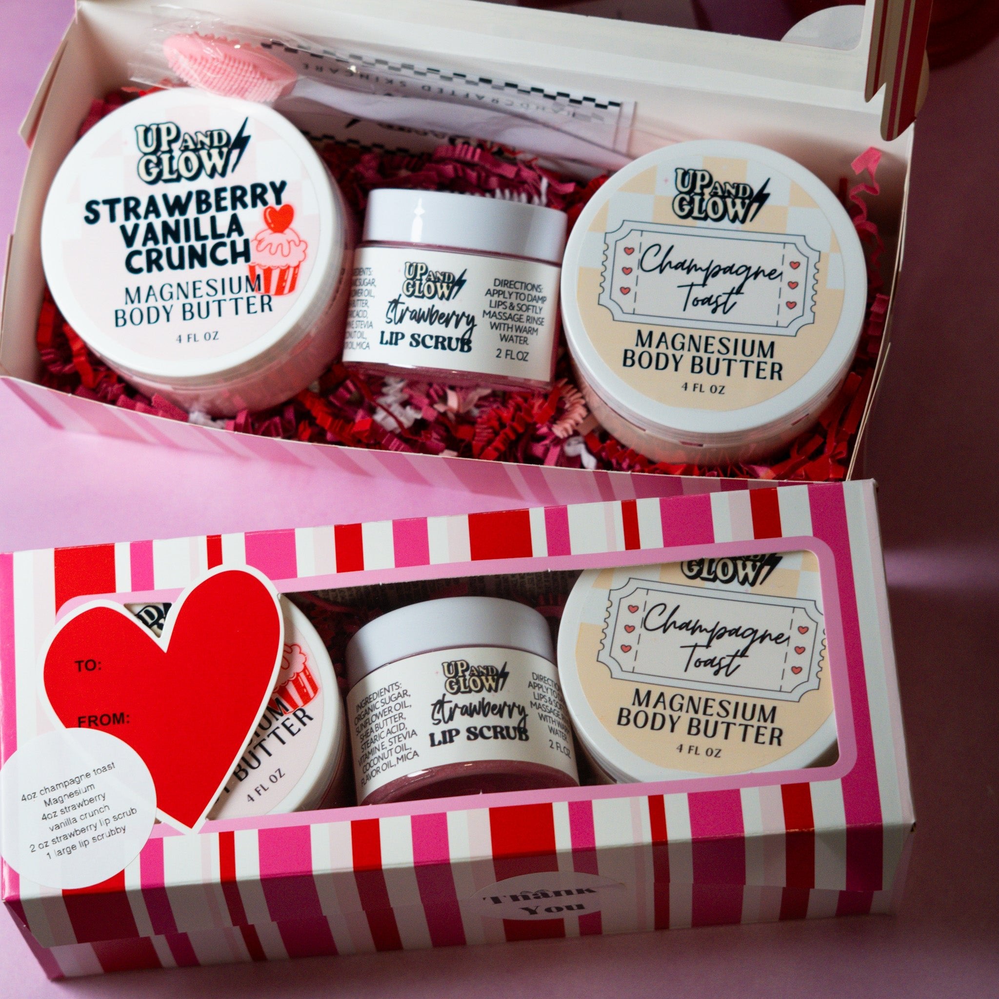 Pamper box - Up & Glowmagnesium body butter