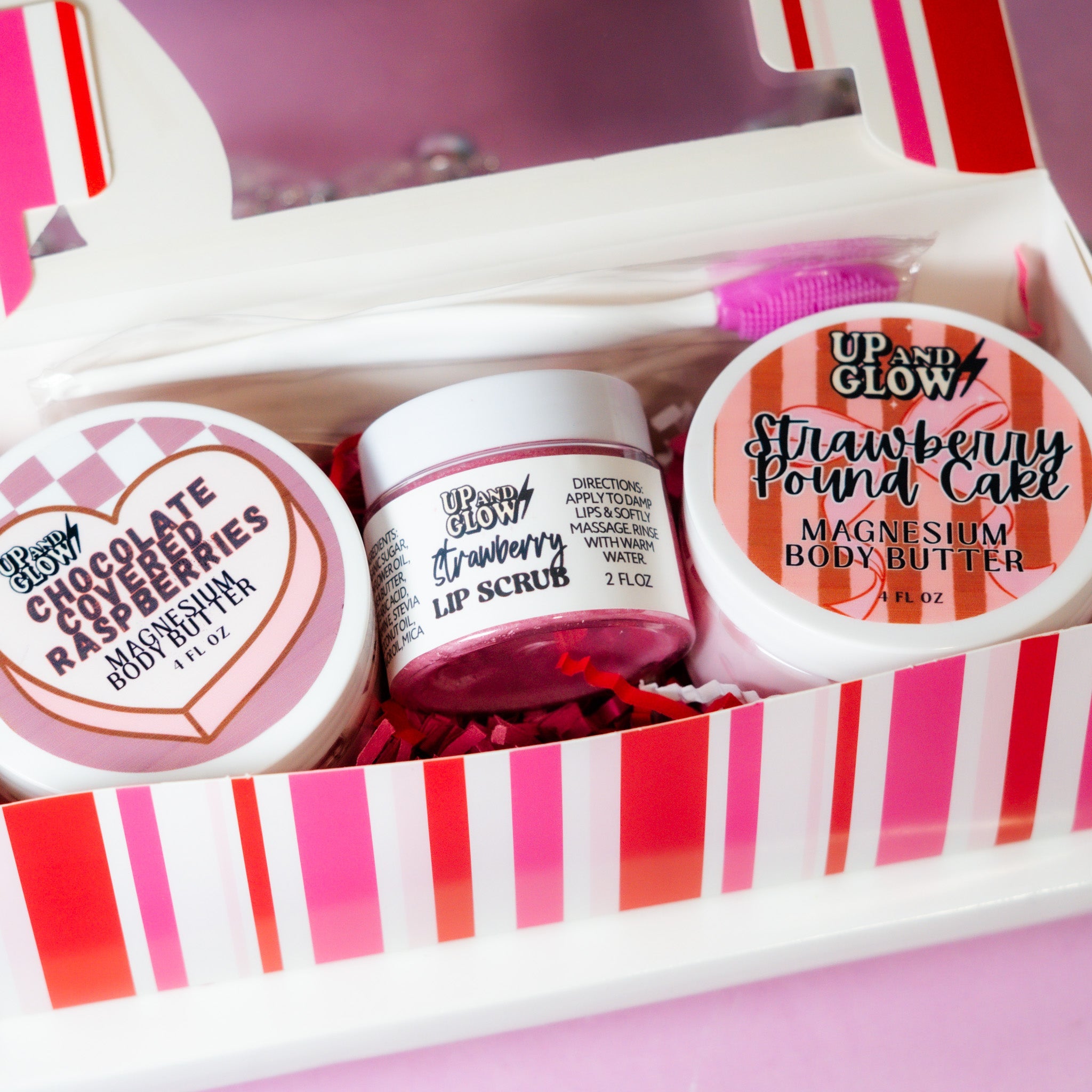 Pamper box - Up & Glowmagnesium body butter