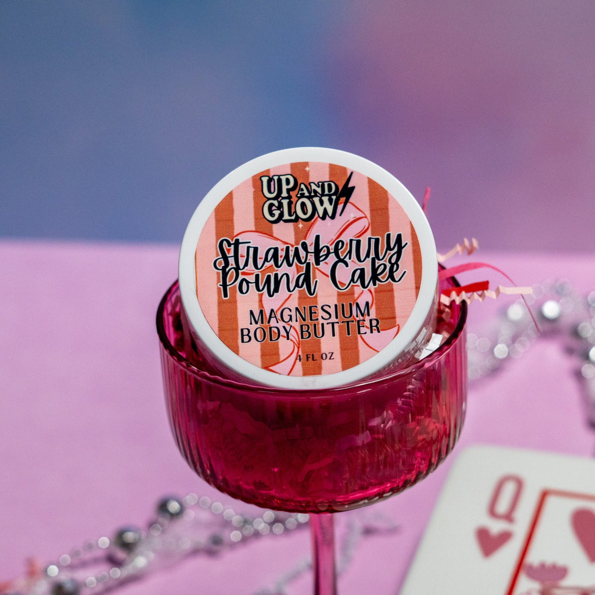 Strawberry Pound Cake - Magnesium Body Butter - Up & Glowmagnesium body butter