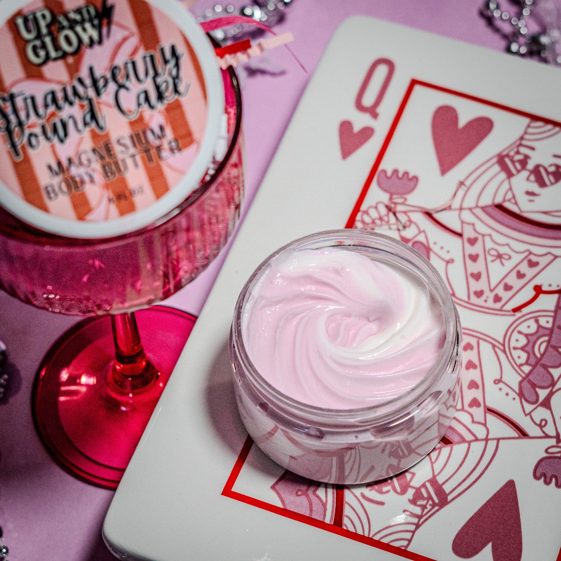 Strawberry Pound Cake - Magnesium Body Butter - Up & Glowmagnesium body butter