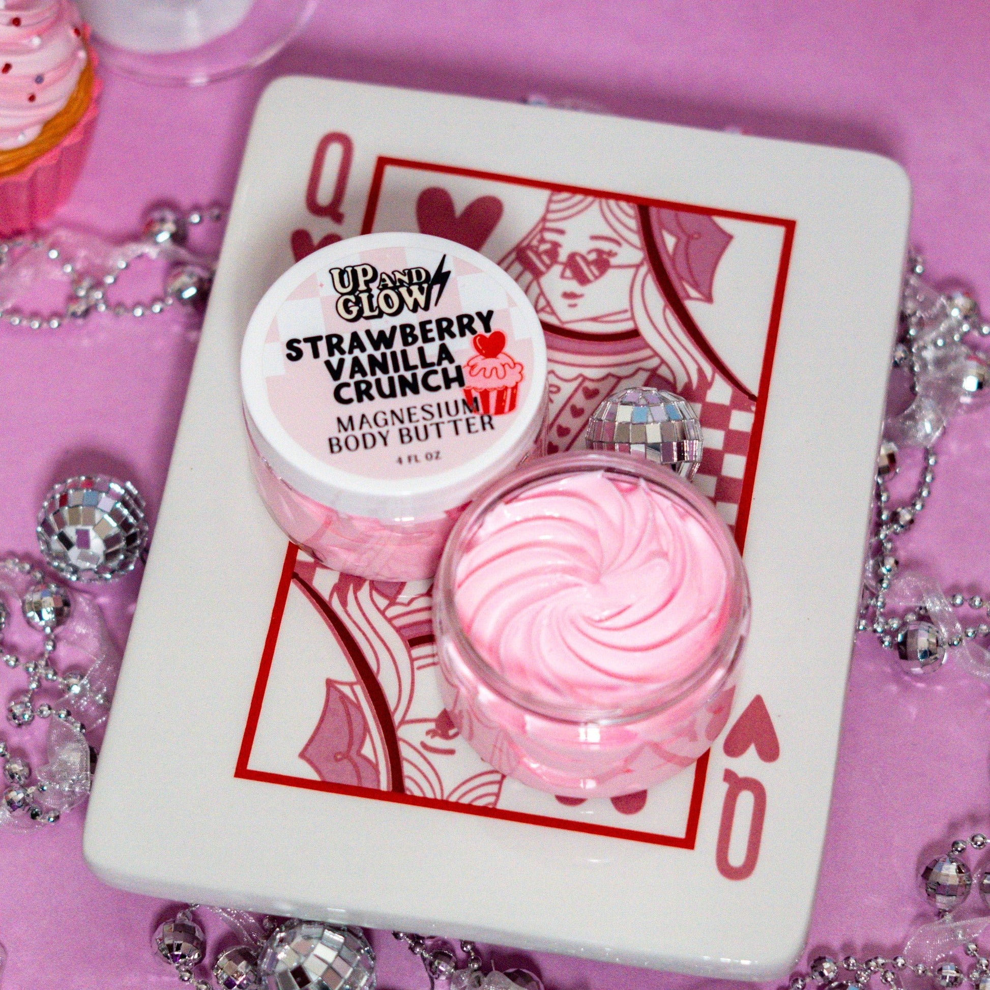 Strawberry Vanilla Crunch - Magnesium Body Butter - Up & Glowmagnesium body butter
