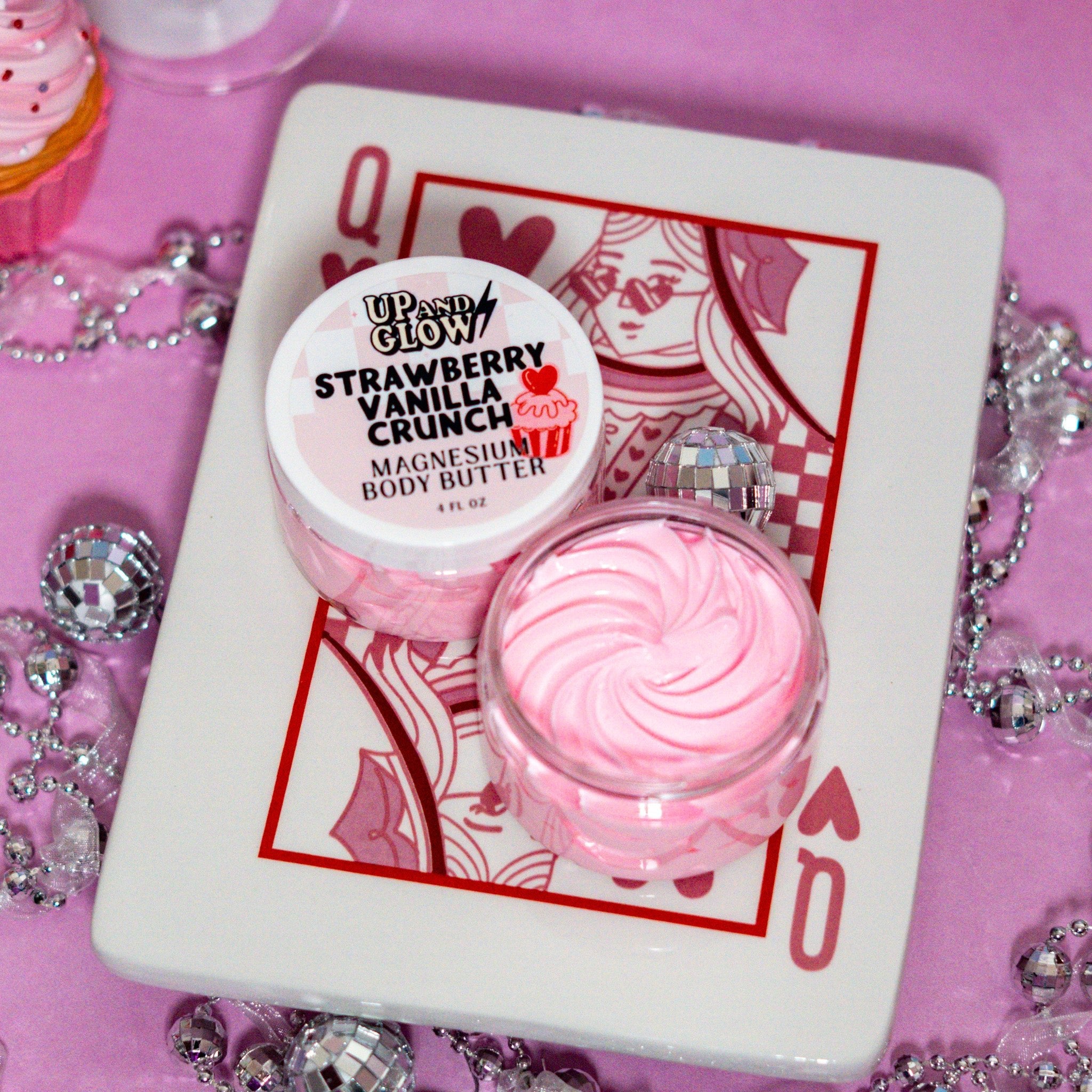 Strawberry Vanilla Crunch - Magnesium Body Butter - Up & Glowmagnesium body butter